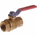 Proline 1/2 In. FIP Forged Brass Full Port Ball Valve 107-403NL